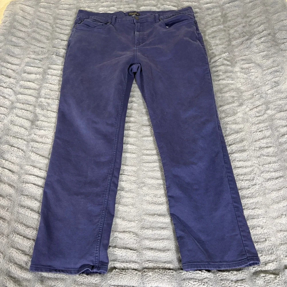 Banana Republic Mens 40x30 Navy Blue Cotton Stretch 5-Pocket Chino Pants AR085